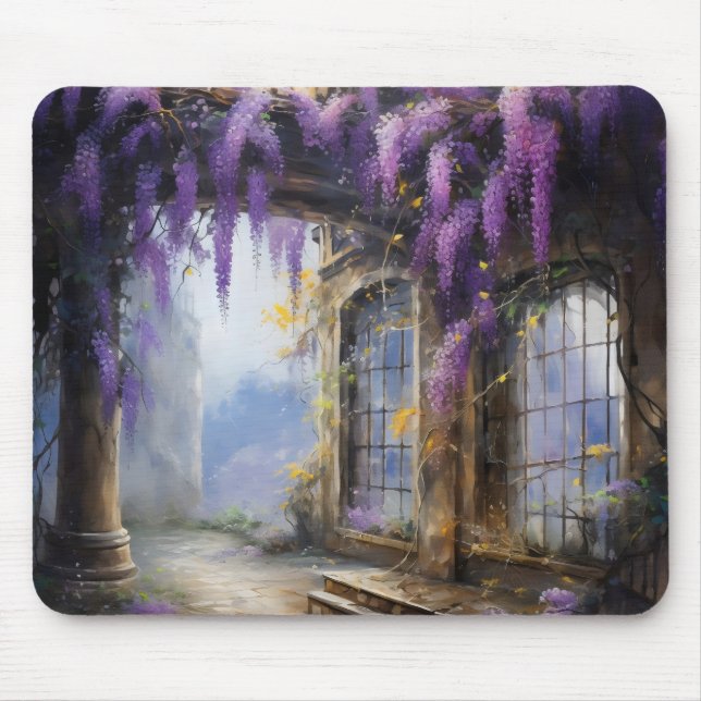Lila blommor House Musmatta (Framsidan)