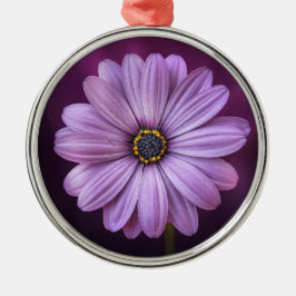 Lila Blommor i keramiska prydnadsföremål i blomman Julgransprydnad Metall