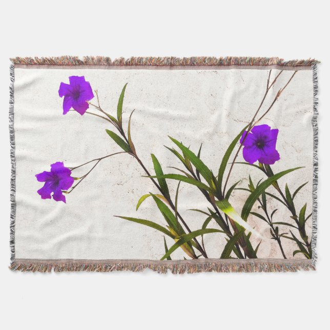 Lila blommor i vinden filt (Framsidan)
