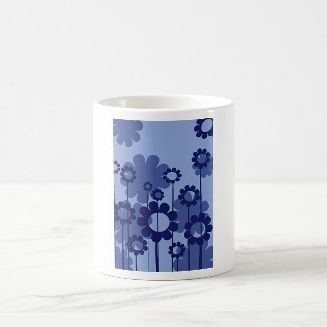 Lila blommor kaffemugg (Skapare uppladdad)