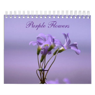 Lila blommor kalender