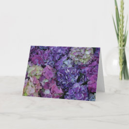 Lila blommor kort