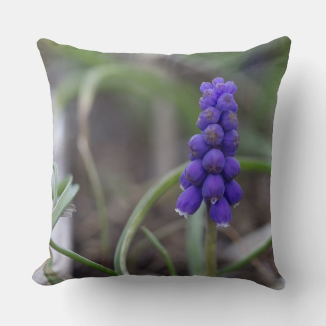 Lila blommor kudde (Framsida)