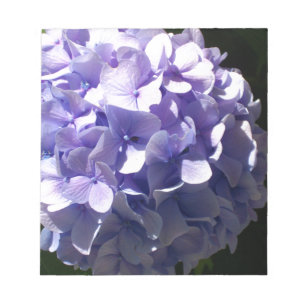 Lila blommor lila blommigt lila hydrake anteckningsblock