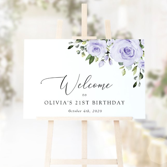 Lila blommor, Lilac Flowers, Birthday Welcome Poster (Skapare uppladdad)
