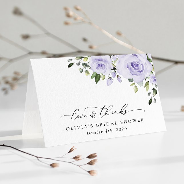 Lila blommor, Lilac Flowers, Boho, Möhippa Tack Kort (Skapare uppladdad)