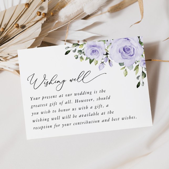 Lila blommor, Lilac Flowers, Boho, Wishing well Tilläggskort (Skapare uppladdad)