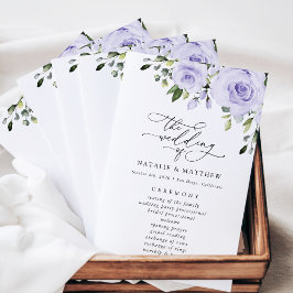 Lila blommor, Lilac Flowers, Bröllopsprogram