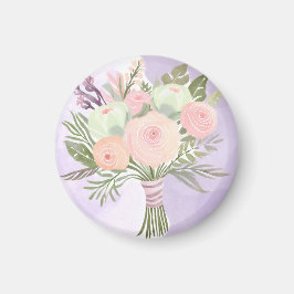 Lila blommor magnet
