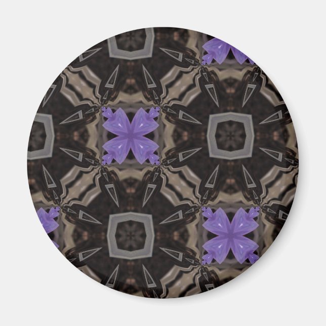 Lila blommor magnet (Framsidan)