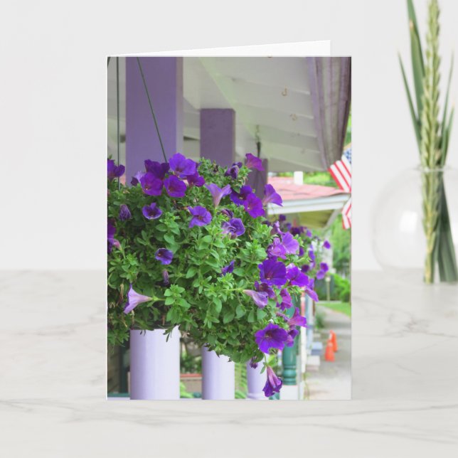 Lila blommor - Martha's Vineyard Kort (Framsida)