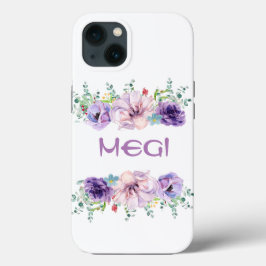 Lila blommor mask Fodral-Mate iphone case