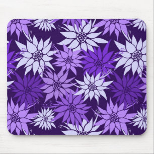 Lila blommor Mousepad Musmatta