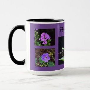 lila blommor Mugg