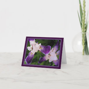 Lila blommor NoteCard Helgkort