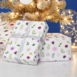 Lila blommor och Foliage Mönster Presentpapper<br><div class="desc">Denna vackra och eleganterna papper är mångsidig och kan användas för ge gåvor eller konstprojekt och hantverksprojekt. Det är idealiskt för alla tillfälle som födelsedagar,  bröllop,  möhippor,  babyduschar,  årsdagar eller allmänna gåvor. Konstruktionen har vattenfärgen lila blommor och löv.</div>