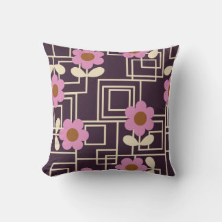 lila blommor orla kiely kudde