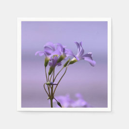 Lila blommor Pappersservett