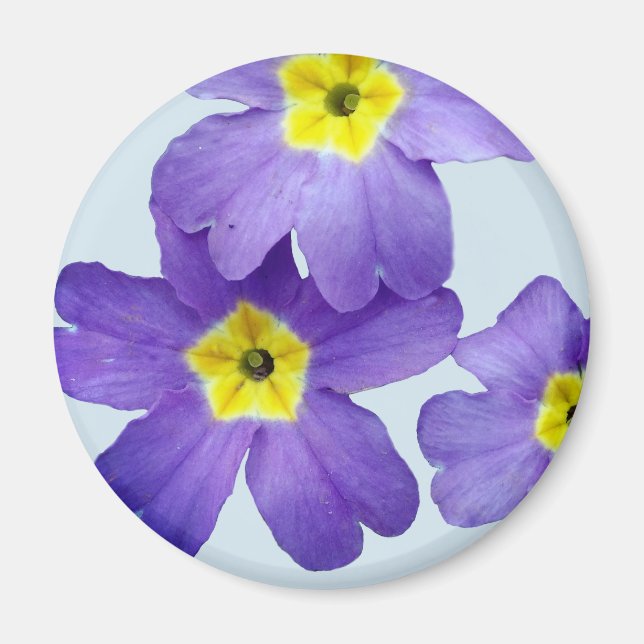 Lila blommor Photo Magnet (Framsidan)
