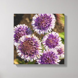 Lila blommor Photo Single Canvastryck