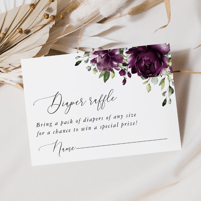 Lila blommor, plommonblommor, boho, dykregle tilläggskort (Skapare uppladdad)