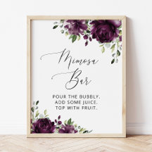 Lila blommor, Plommonblommor, Boho, Mimosa Bar 
