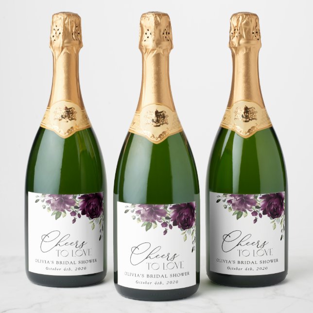 Lila blommor, Plum Flowers, Boho, Möhippa (Flaskor)