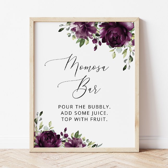 Lila blommor, Plum Flowers, Boho, Momosa Pub Poster (Skapare uppladdad)