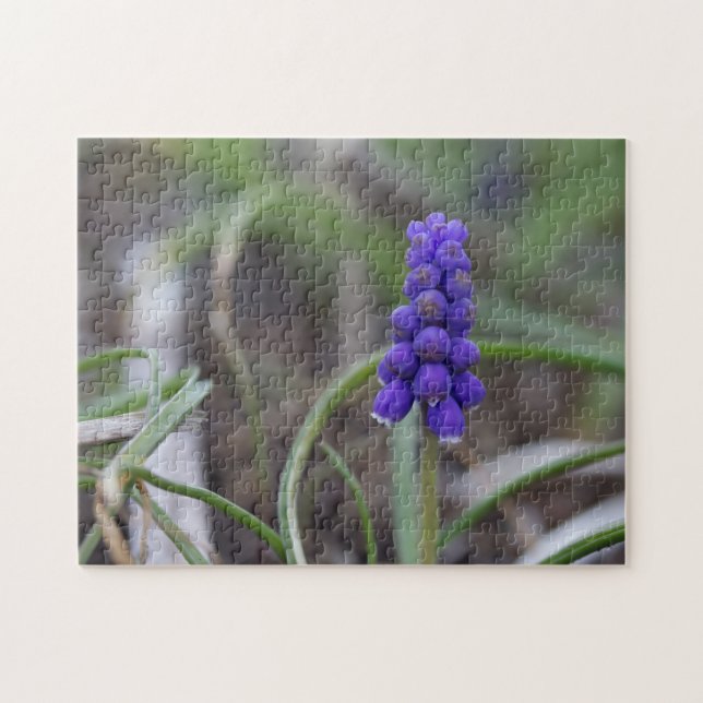 Lila blommor pussel (Horisontell)