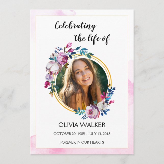 Lila blommor serviceprogram program (Framsida)