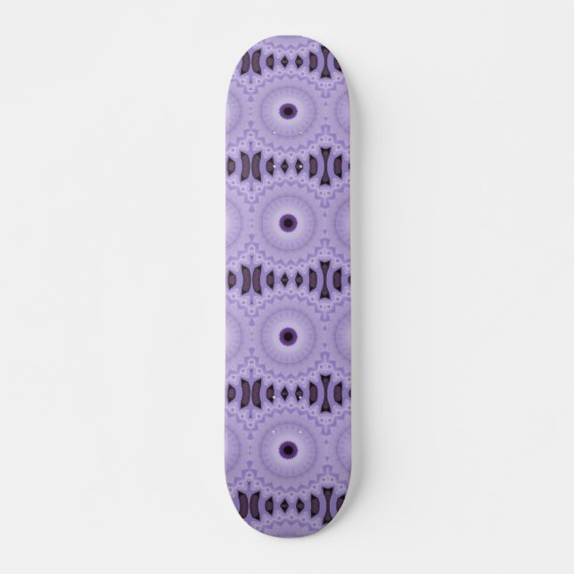 Lila blommor skateboard bräda 21,5 cm (Framsida)