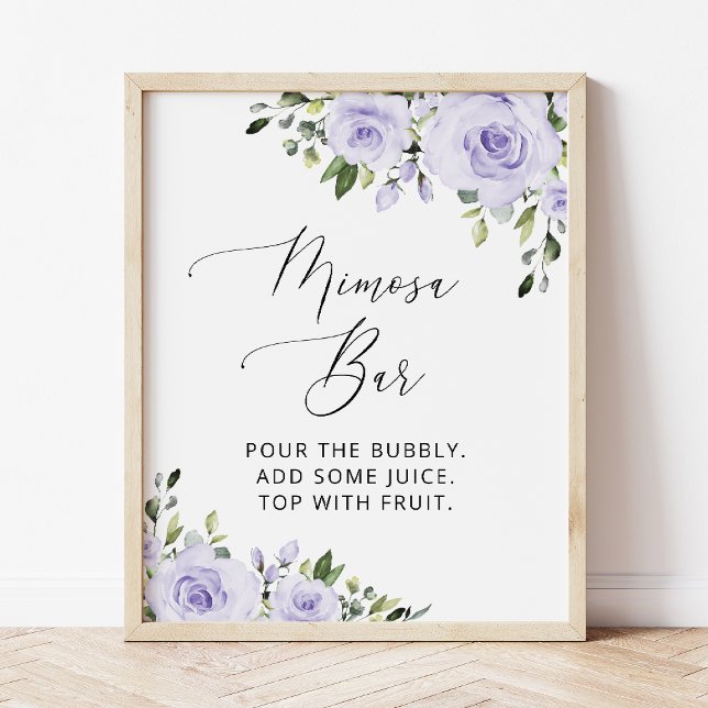 Lila blommor, Syrenblommor, Boho, Mimosa Bar  Poster (Skapare uppladdad)