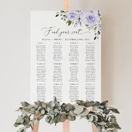 Lila blommor, syrenblommor, Boho, sittplatskarta Poster