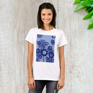 Lila blommor t shirt