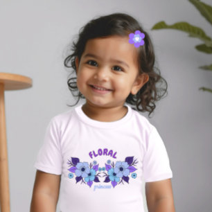 Lila blommor t shirt