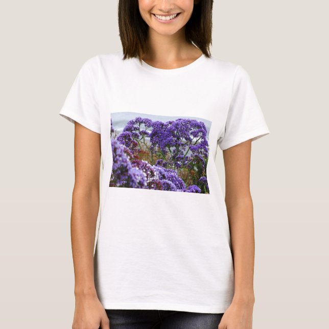 Lila blommor tee (Framsida)