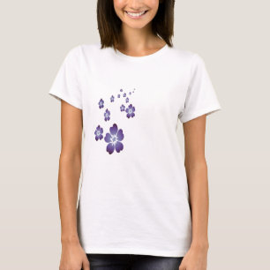 Lila blommor tee