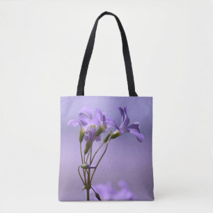 Lila blommor Tote Bag Tygkasse