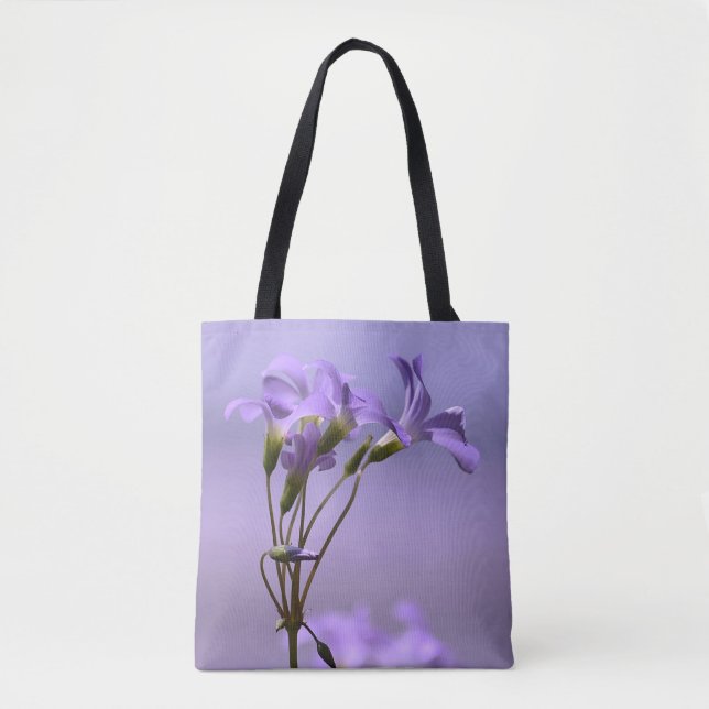 Lila blommor Tote Bag Tygkasse (Framsida)