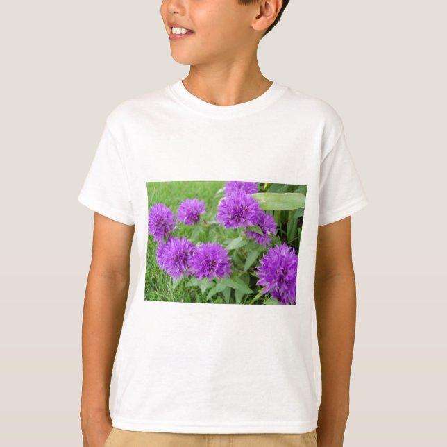 lila blommor tröja (Framsida)