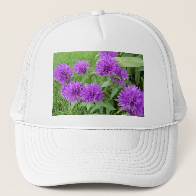 lila blommor truckerkeps (Framsida)
