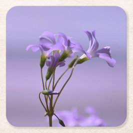 Lila blommor Underlägg Papper Kvadrat