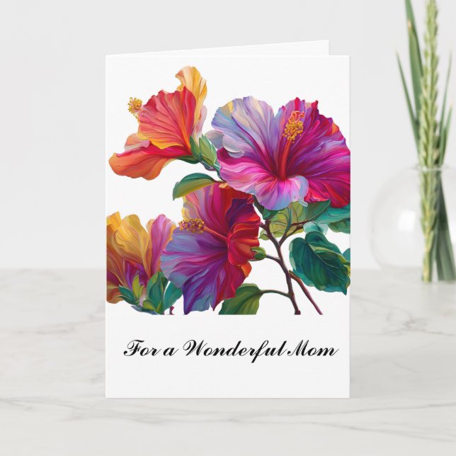 Lila blommor vackra söta blomster Mors dag  Kort (Framsida)