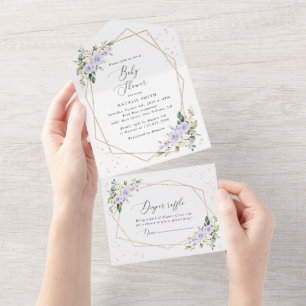 Lila blommor, Vita blommor, Boho, Bebisens ankomst