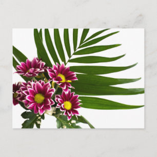 Lila blommor vykort