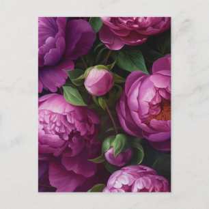 Lila blommor vykort