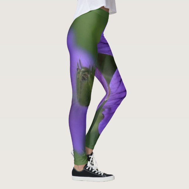 Lila blommor | Zazzle_Growshop Leggings (Höger)