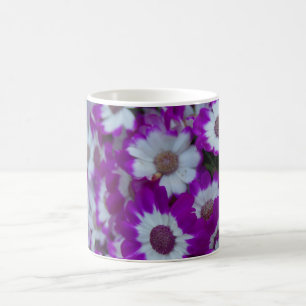 Lila blommormugg kaffemugg