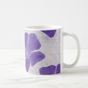 Lila blommormugg kaffemugg