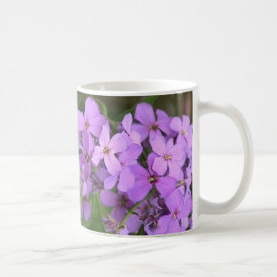 Lila blommormugg kaffemugg
